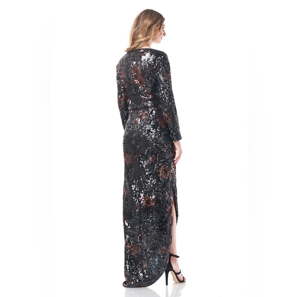 Diana Column Gown Sequins Kay Unger Size 10 NWT - Picture 7 of 10